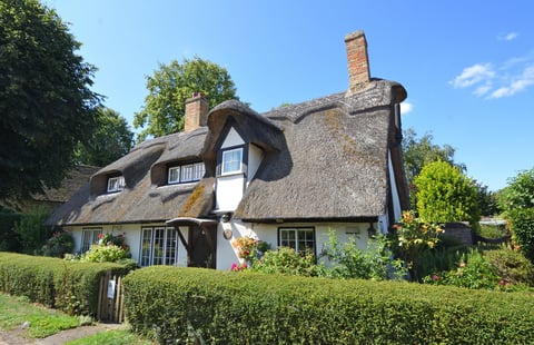 Traditional English thatched cottage